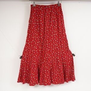 Cute Red Finity‎ Floral Pattern Dress Size 8